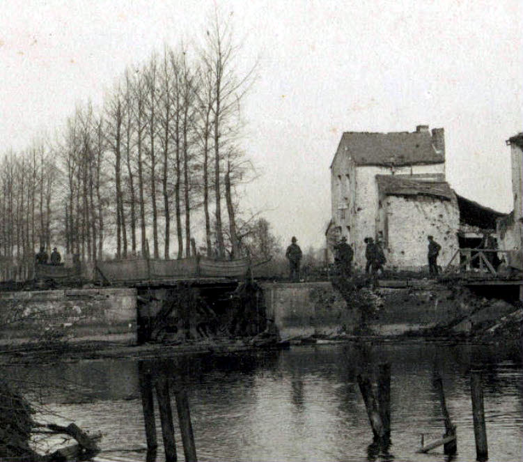 Sambre Canal near Catllion November 1918
