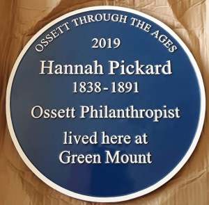 Hannah Pickard Blue Plaque