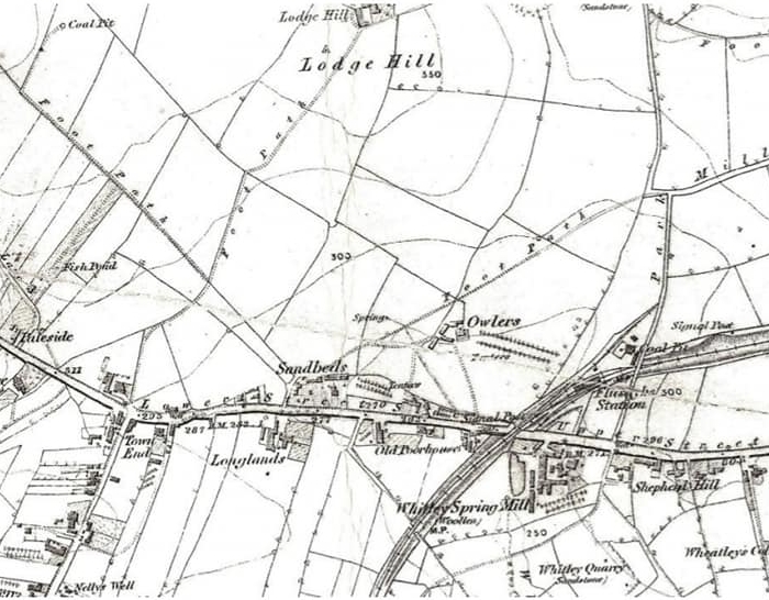 Map of Lodge Hill and Flushdyke