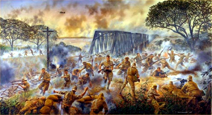 Battle of Sittang River by David Rowlands